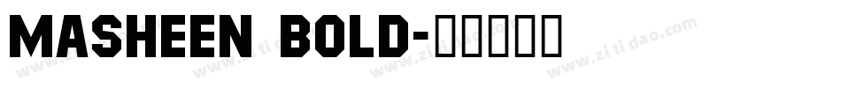 Masheen Bold字体转换